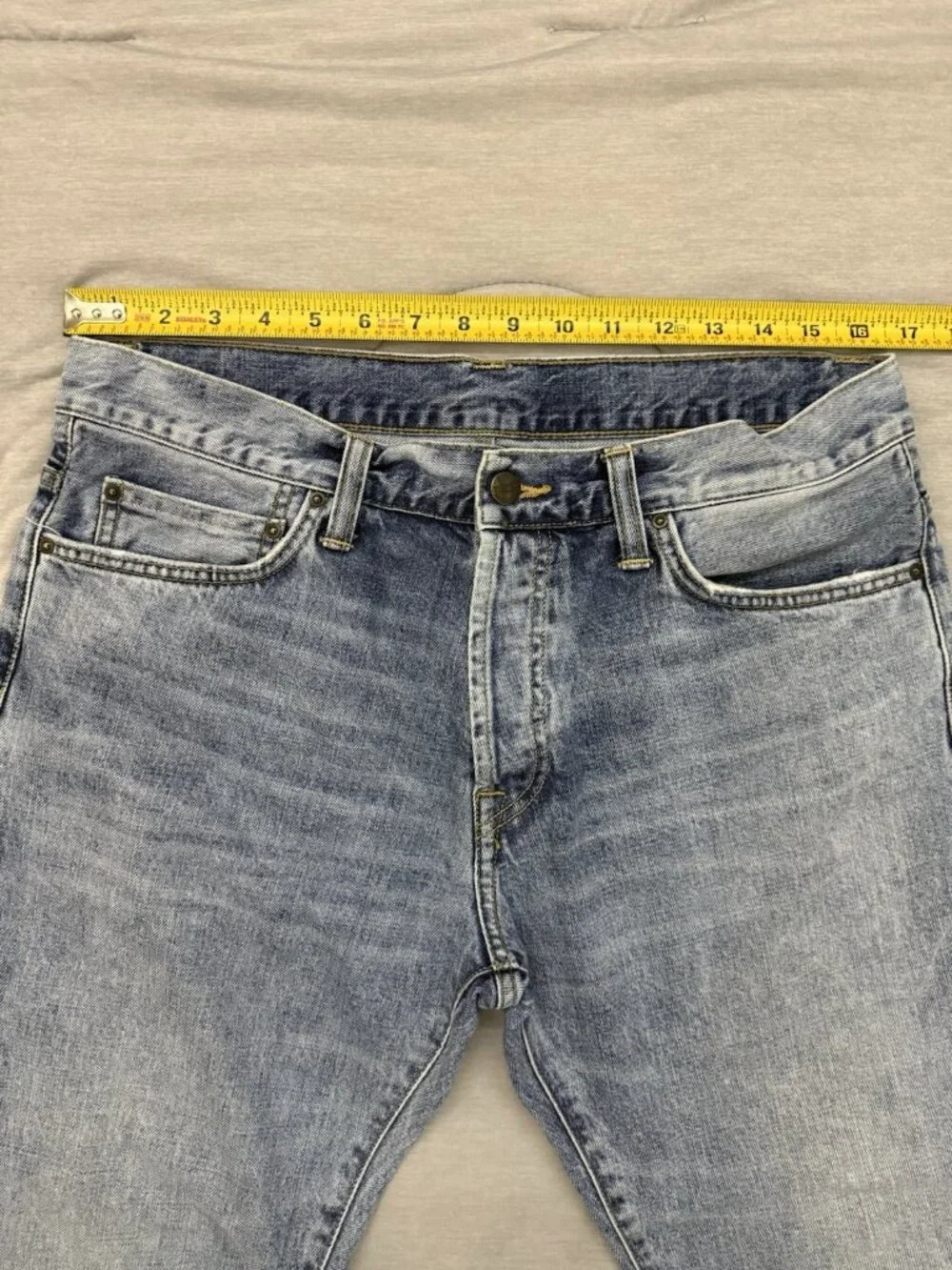 VTG Carhartt WIP Klondike Pant Men’s Blue Denim Jeans Size 32x32